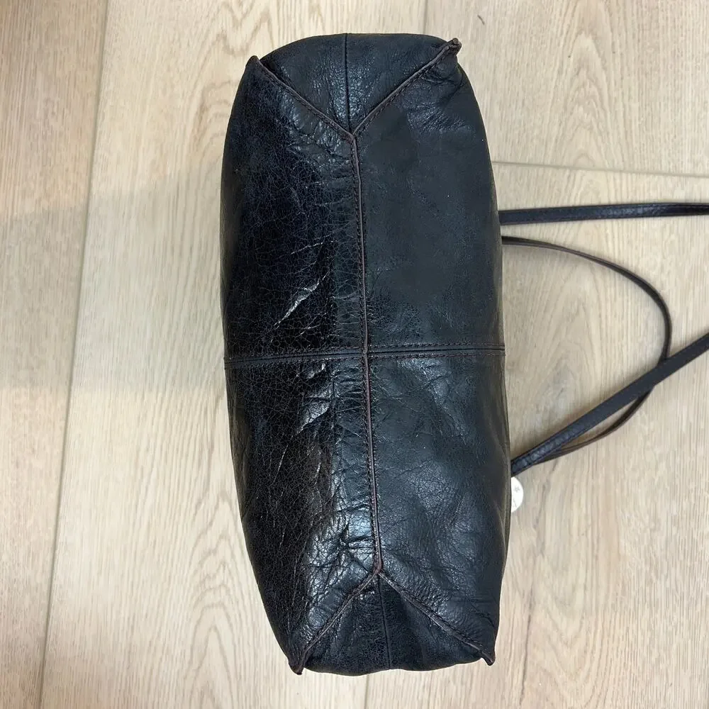 HOBO Leather Friar purse Black soft distressed shoulder bag and dust bag